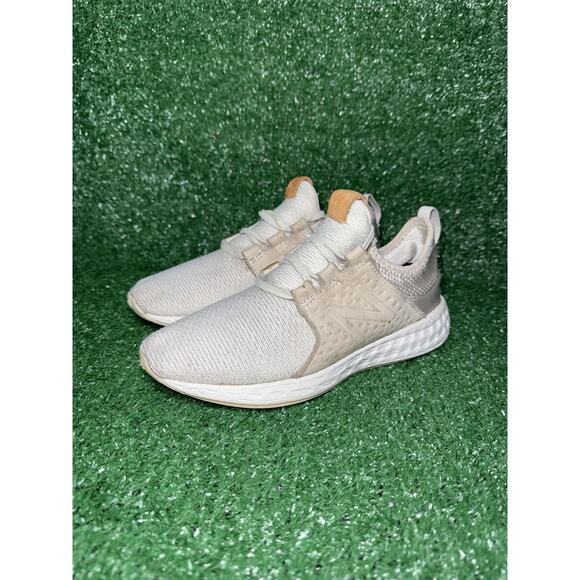 New Balance Women’s Fresh Foam Cruz Beige Running Shoes Athletic Sneakers Size 7 - Picture 3 of 8